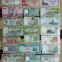 ۴۵ برگ اسکناس قدیمی خارجی
