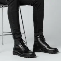 نیم بوت مردانه زیپی مدل Bershka -مشکی|کیف، کفش، کمربند|صومعهسرا, |دیوار