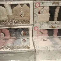 تخفیف ویژه ست های عروس و داماد حوله لباسی تن