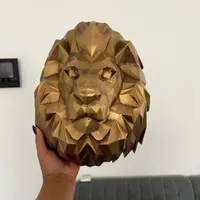 مجسمه گرگ و شیر دکوری لاکچری و خاص