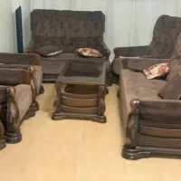 سرویس مبل راحتی هشت نفره چوب راش