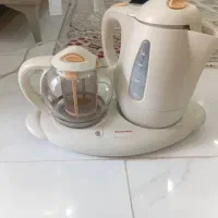 چای ساز برقی نو با قوری پیرکس