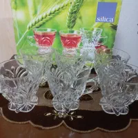 فنجان سیلیکا ژاپن بسیا براق و زیبا .با جعبه .
