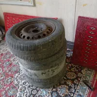 چهار حلقه لاستیک پراید با رینگ سالم باد هم داره|قطعات یدکی و لوازم جانبی|ماهدشت, |دیوار