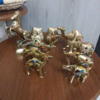برنجی برنزی برنز مجسمه کلکسیون پرنده تزیینی