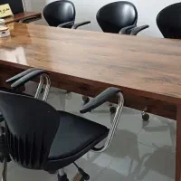 فروش میز کنفرانس ۶ نفره با صندلی و میز مدیریت و...|مبلمان اداری|چمستان, |دیوار