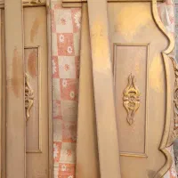 تخت خواب دو نفره با تشک(کار کرده )