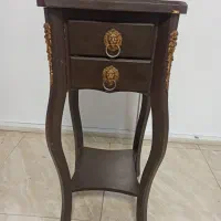 میز تلفن چوبی