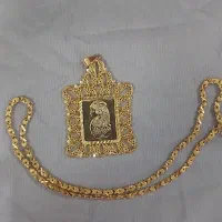 گردنبند و پلاک برنجی