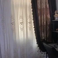 دوعدد والان شکلاتی وقهوه ای|پرده، رانر، رومیزی|قرچک, مهدیه|دیوار