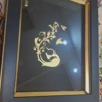 تابلو مادر و فرزند با آبکاری طلا