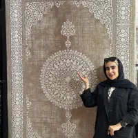 فرش ماهرخ نسکافه ای و کرم جنس اکریلیک ۱۲و۹و۶ متری