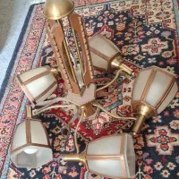 لوستر ۵ شاخه فلزی سالم