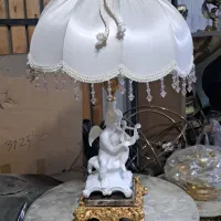 آباژورپایه برنز آبکاری طلا با ستون خارجی