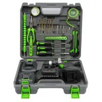 دریل شارژی۲۱ولت چکشی پی ای پی با لوازم کامل