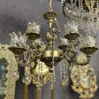لوستر ۸شعله تولیدی بدون واسطه|لوستر و چراغ آویز|اصفهان, باغ فدک|دیوار