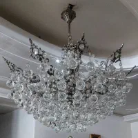 لوستر چتری برنز سیاه قلم، سالونگ، لوستر آشپزخونه