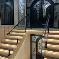 نرده شیشه ای سکوریت لمینت وجان پناه