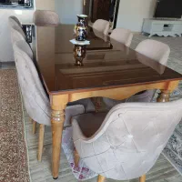 مبل 9 نفره و نهار خوری 8 نفره|مبلمان خانگی و میز عسلی|بوکان, |دیوار