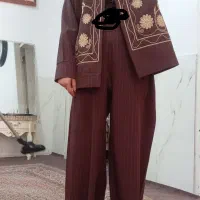 کت شلوار  قهوه ی