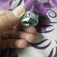 انگشتر تمام نقره نقشه ایران و اهورایی|جواهرات|فولادشهر, باغشاد|دیوار