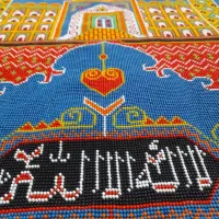 فروش دو عدد سجاده زندان بافت دستبافت صنایع دستی