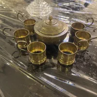 قندان و پایه استکان نقره