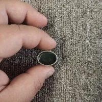 انگشتر استیل عقیق سیاه