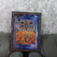 قاب عکس جغد|تابلو، نقاشی، عکس|بوشهر, |دیوار