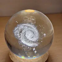 چراغ خواب گوی شیشه ای طرح کهکشان