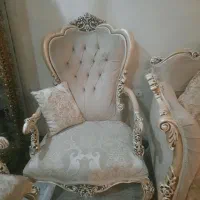 سرویس کامل مبل۹ نفره با میز ناهار خوری ۶ نفره سالم|مبلمان خانگی و میز عسلی|تهران, کرمان|دیوار