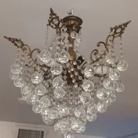 لوستر و ساعت برنجی