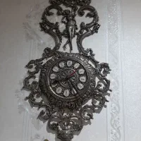 دیس پذیرایی طلایی و ساعت نقره ای برنزی|صنایع دستی و سایر لوازم تزئینی|تهران, شهرک فردوس (حسینی)|دیوار