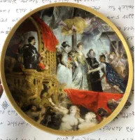 بشقاب دیوارکوب آلمانی آنتیک