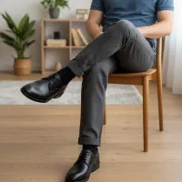 نیم بوت چرم گاوی