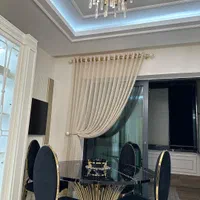 پرده ساده شاین حریر لمه کرپ کتان|پرده، رانر، رومیزی|تبریز, |دیوار