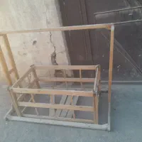 گهواره دست ساز با چوب قدیمی
