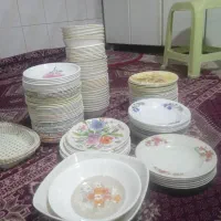 کاسه و بشقاب ملامین قدیمی
