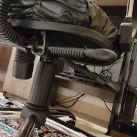 میز کامپیوتر و صندلی جک دار روکش چرمی چروک|مبلمان اداری|سنندج, |دیوار