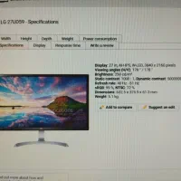 مانیتور ۲۷ اینچ 4K تخصصی ادیت عکس و فیلم|قطعات و لوازم جانبی رایانه|تهران, پرستار|دیوار