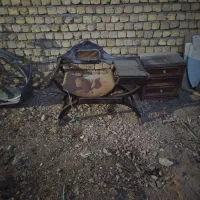 میز تلفن چوبی