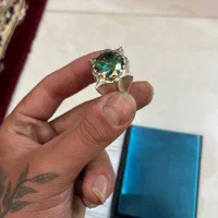 انگشتر نقره موزانایت روسی