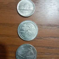 سه عدد سکه آمریکایی|کلکسیون سکه، تمبر، اسکناس|اسلام‌‌آباد غرب, |دیوار