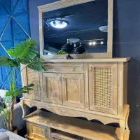 ست میز تلویزیون و آینه کنسول مدل ملچ|بوفه، ویترین، کنسول|تهران, نعمت‌آباد|دیوار