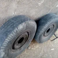 دوعدد لاستیک نیسان بارینگ وتیوپ با بچه رینگی