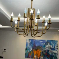 لوستر ۱۲ شاخه|لوستر و چراغ آویز|تهران, سردارجنگل|دیوار