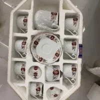 سرویس فنجان و قوری و قندان چینی