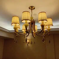 لوستر۸شعله شید دار خارجی