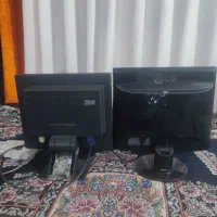 دو عدد مانیتور ال جی و آی ام بی