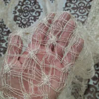 پرده گیپور با یک عدد شال مخمل|پرده، رانر، رومیزی|تهران, دولاب|دیوار